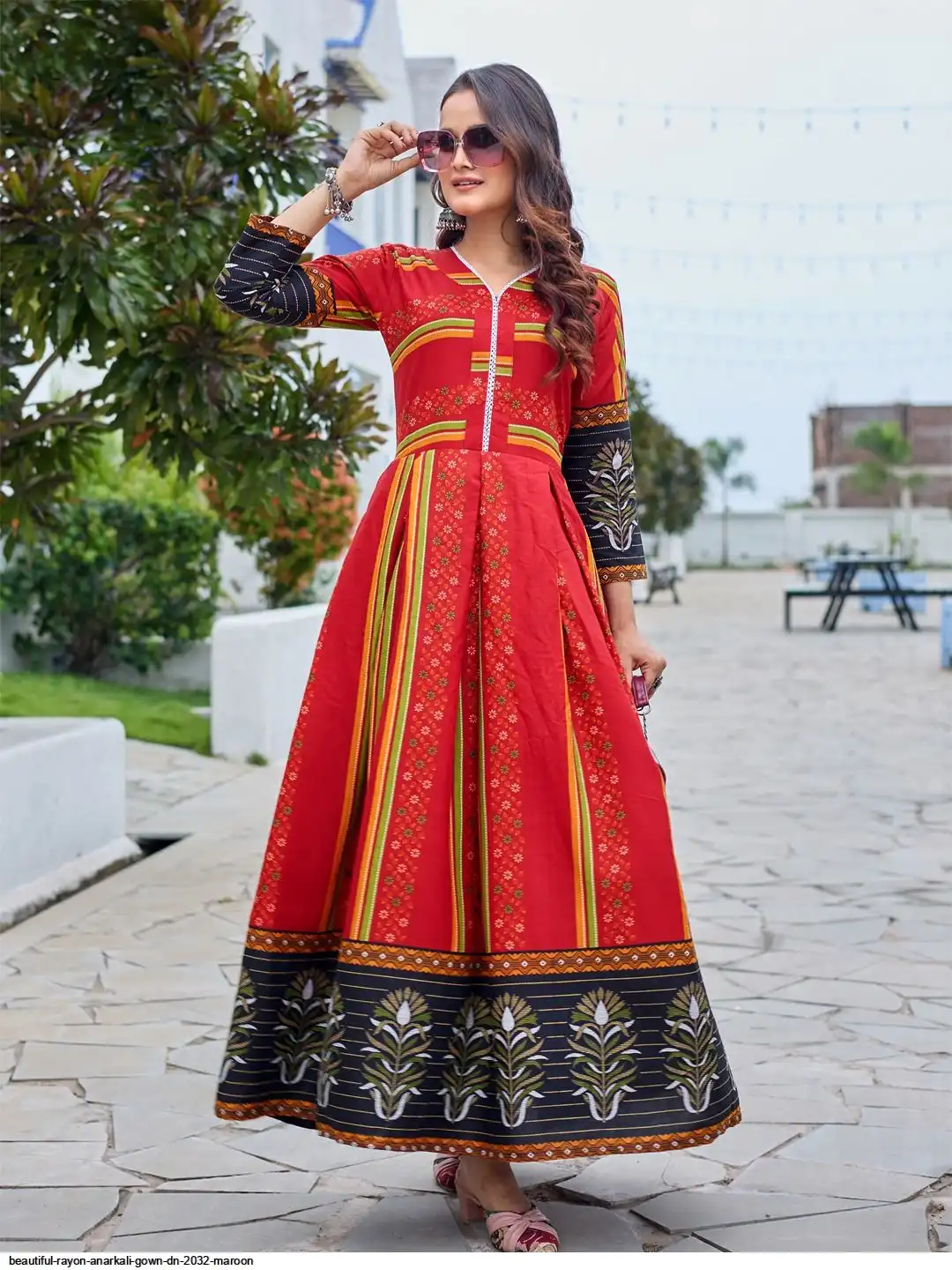 beautiful-rayon-anarkali-gown-dn-2032-maroon-4003