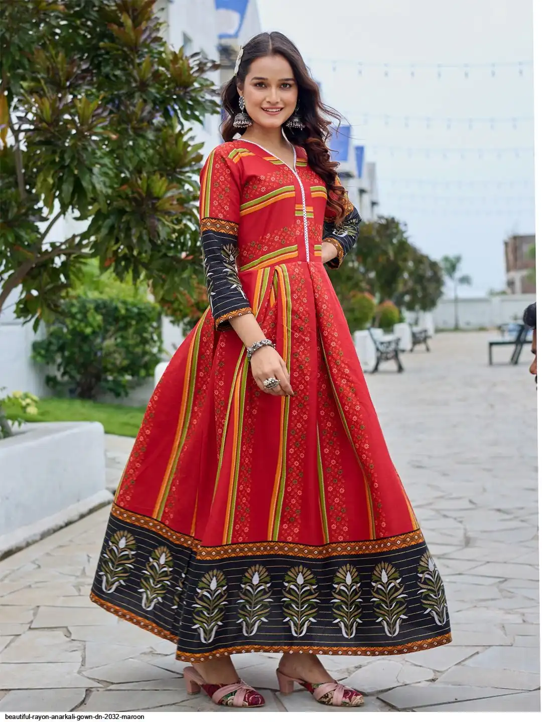 beautiful-rayon-anarkali-gown-dn-2032-maroon-567
