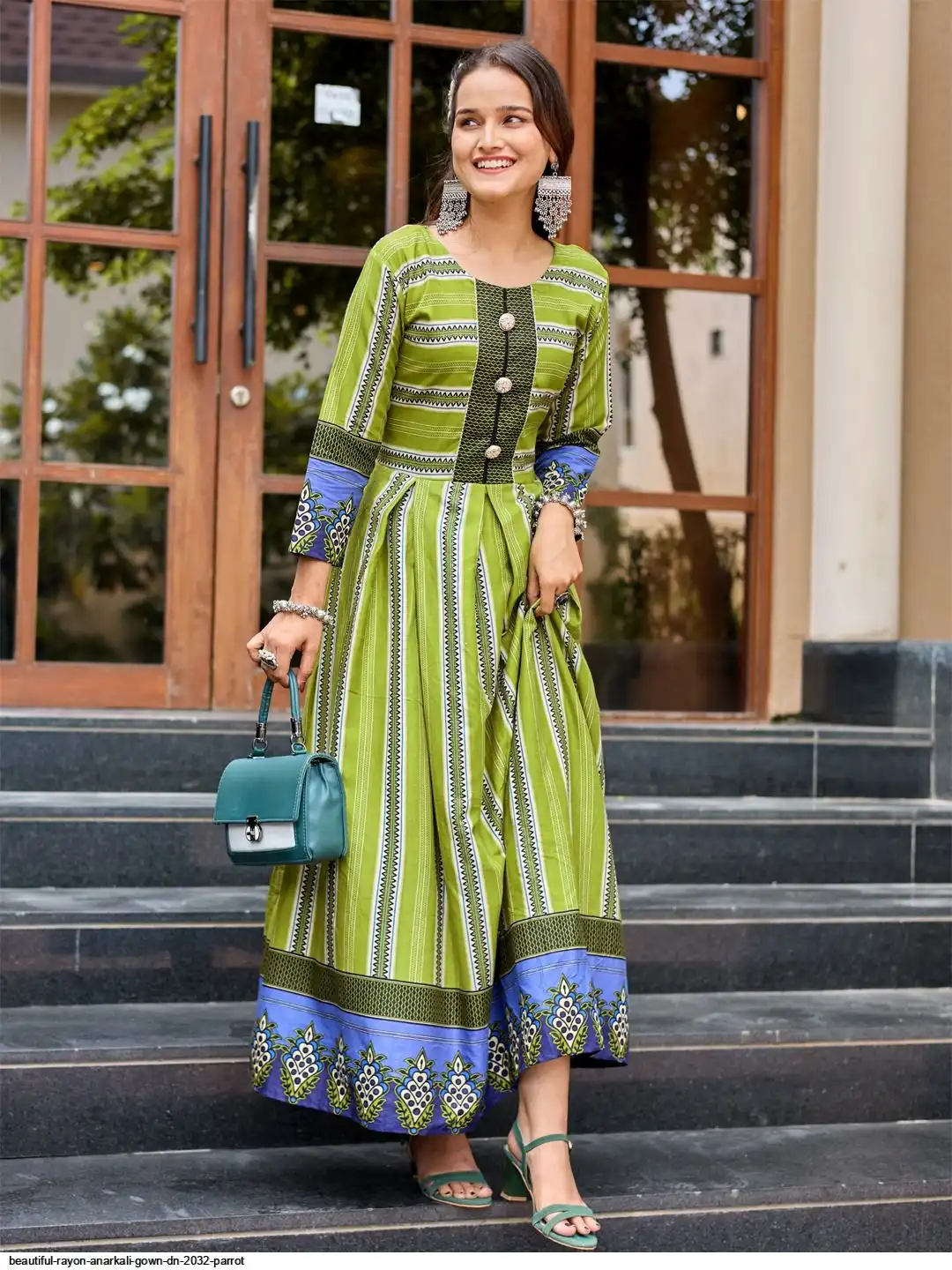 beautiful-rayon-anarkali-gown-dn-2032-parrot-4530